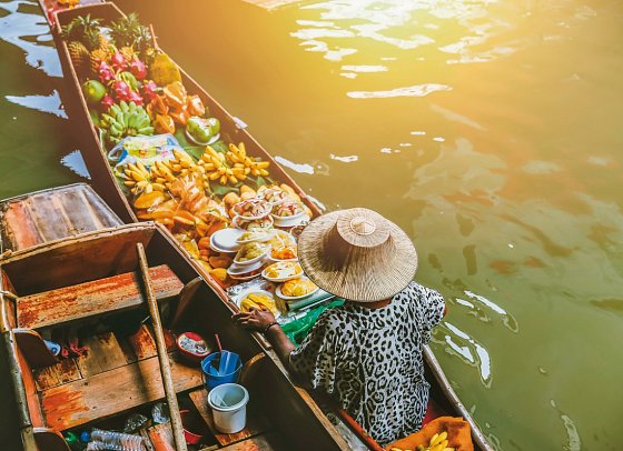 Nord-Thailand Kaleidoskop (mit Baden) - Schwimmender Markt Damnoen Saduak