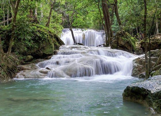 Route des Südens - von Bangkok nach Phuket (Gruppenreise) - Erawan Wasserfälle