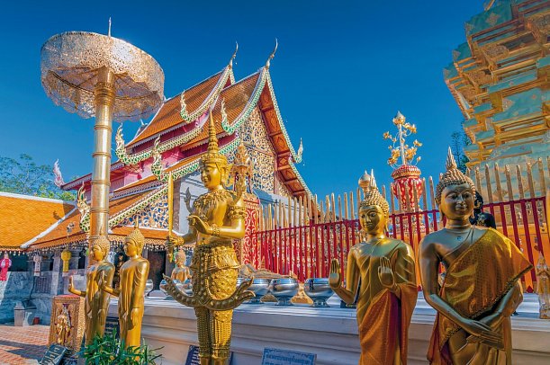 Nord-Thailand mit Goldenem Dreieck (Gruppenreise ohne Bangkok) - Wat Phrathat Doi Suthep, Chiang Mai