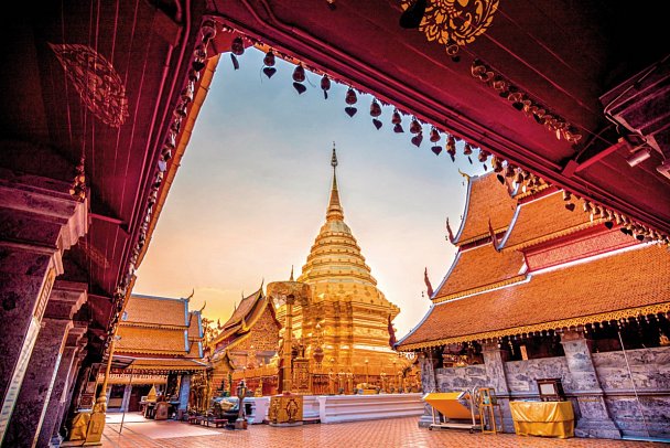 Glanzpunkte Thailands - Wat Phra That Doi Suthep, Chiang Mai