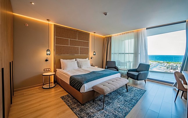 Wave Resort - Wohnbeispiel Familienzimmer Meerblick (Zimmercodierungen FBM & F1M)