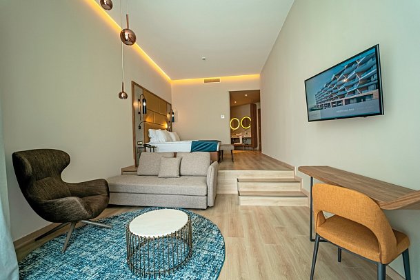 Wave Resort - Wohnbeispiel Doppelzimmer Premium seitl. Meerblick (Zimmercodierung DMN)