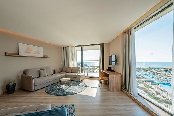 Wave Resort - Wohnbeispiel Juniorsuite Meerblick (Zimmercodierung JBM)