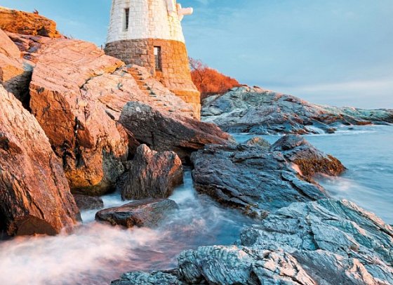 Klassisches Neuengland - Leuchtturm in Rhode Island