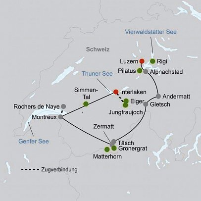 Die schönsten Berge der Schweizer Alpen