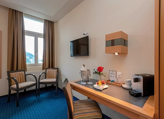 Victoria Lauberhorn Wengen, a Faern Collection Hotel - Wohnbeispiel Doppelzimmer Panoramablick Jungfrau (Zimmercodierung DG1)