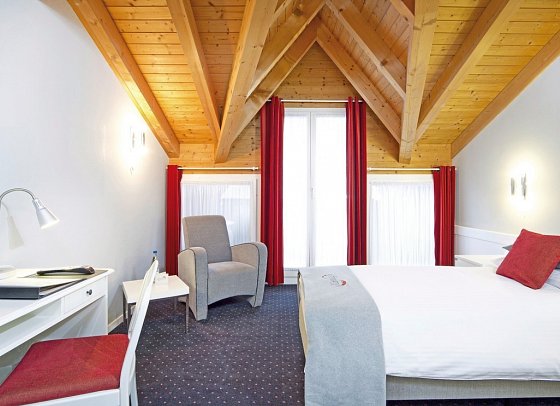 Hotel Steinmattli - Wohnbeispiel Einzelzimmer Standard (Zimmercodierung EG1)