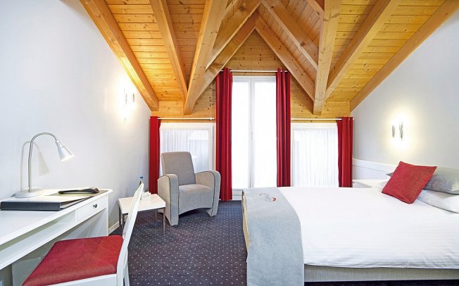 Hotel Steinmattli - Wohnbeispiel Einzelzimmer Standard (Zimmercodierung EG1)