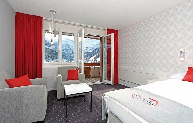 Hotel Steinmattli - Wohnbeispiel Doppelzimmer (Zimmercodierungen DG1, DG2 & DG3)