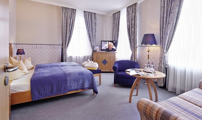 Inselhotel VierJahresZeiten - Wohnbeispiel Doppelzimmer (Zimmercodierung DB1)