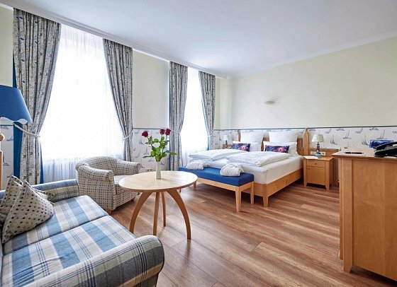 Inselhotel VierJahresZeiten - Wohnbeispiel Doppelzimmer (Zimmercodierung DB1)