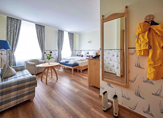 Inselhotel VierJahresZeiten - Wohnbeispiel Doppelzimmer (Zimmercodierung DB1)