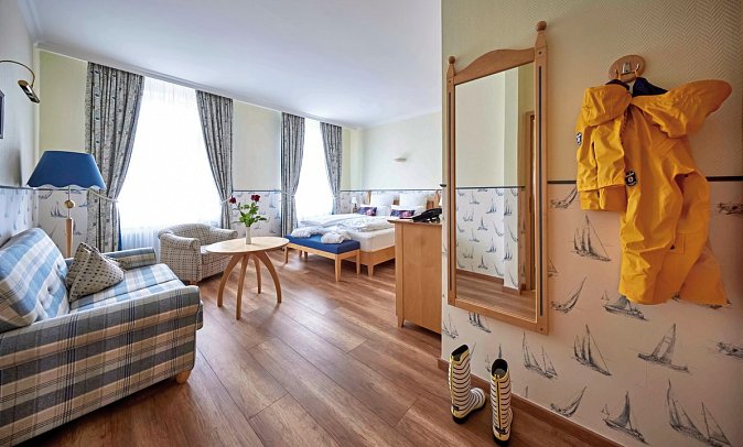 Inselhotel VierJahresZeiten - Wohnbeispiel Doppelzimmer (Zimmercodierung DB1)