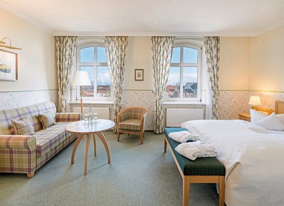 Inselhotel VierJahresZeiten - Wohnbeispiel Doppelzimmer (Zimmercodierung DB1)