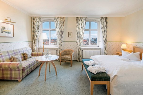 Inselhotel VierJahresZeiten - Wohnbeispiel Doppelzimmer (Zimmercodierung DB1)