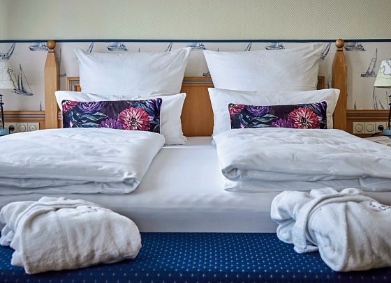 Inselhotel VierJahresZeiten - Wohnbeispiel Doppelzimmer (Zimmercodierung DB1)