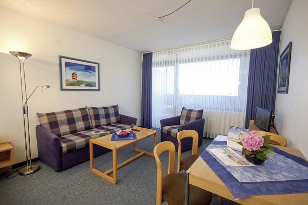 Aquantis Bensersiel Hotel & Ferienwohnungen - Wohnbeispiel Studio (Zimmercodierung SB1)