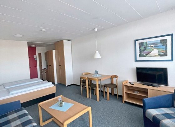 Aquantis Bensersiel Hotel & Ferienwohnungen - Wohnbeispiel Studio (Zimmercodierung SB1)
