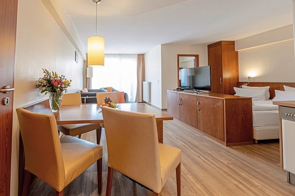 Hotel Atlantic Juist - Wohnbeispiel Appartement 2-Raum ca. 38 qm (Zimmercodierung AB2)