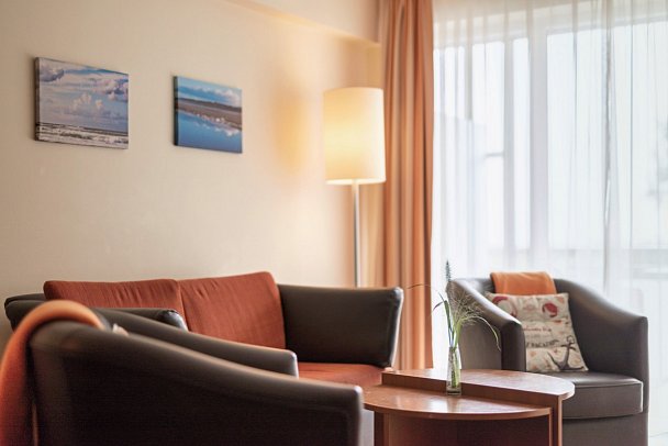 Hotel Atlantic Juist - Wohnbeispiel Appartement 2-Raum 38 qm (Zimmercodierung AB2)