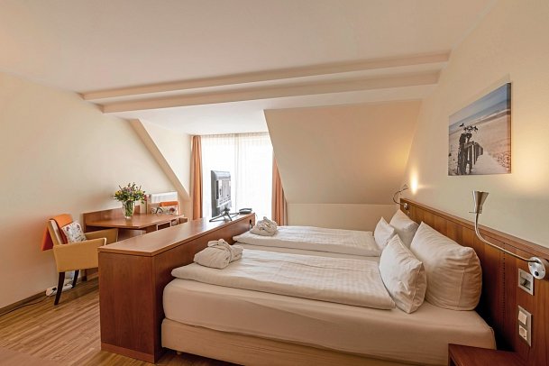 Hotel Atlantic Juist - Wohnbeispiel Studio (Zimmercodierung SB1)