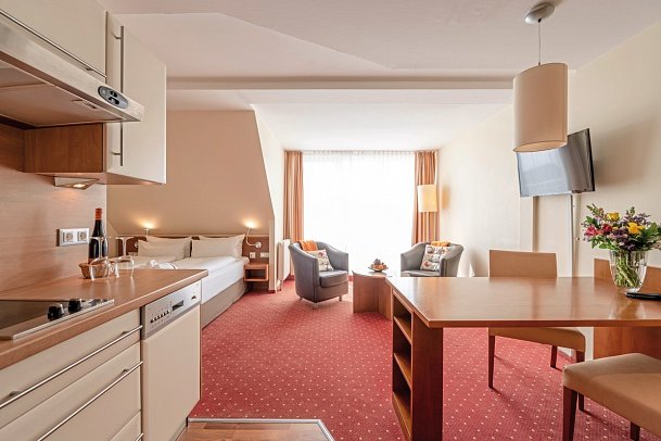 Hotel Atlantic Juist - Wohnbeispiel Studio (Zimmercodierung SB1)