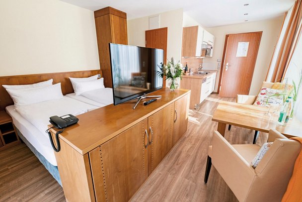 Hotel Atlantic Juist - Wohnbeispiel Studio (Zimmercodierung SB1)