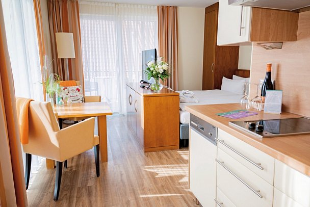 Hotel Atlantic Juist - Wohnbeispiel Studio (Zimmercodierung SB1)