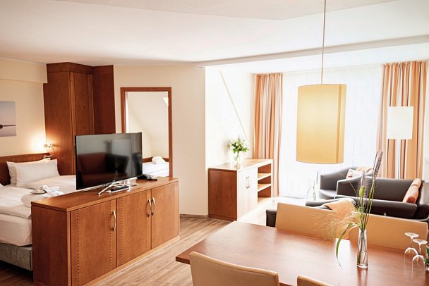 Hotel Atlantic Juist - Wohnbeispiel Appartement 2-Raum 36 qm (Zimmercodierung AB1)