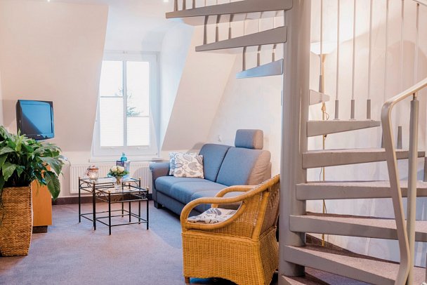 Hotel Leuchtfeuer - Wohnbeispiel Appartement 1 Schlafzimmer (Zimmercodierung AB1)