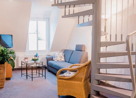 Hotel Leuchtfeuer - Wohnbeispiel Appartement 1 Schlafzimmer (Zimmercodierung AB1)