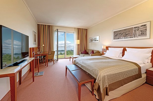ATLANTIC Hotel Wilhelmshaven - Wohnbeispiel Doppelzimmer Komfort Landblick (Zimmercodierung DFL)