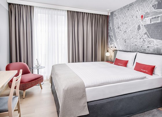 IntercityHotel Budapest - Wohnbeispiel Doppelzimmer Superior (Zimmercodierungen DS1 & DC1)