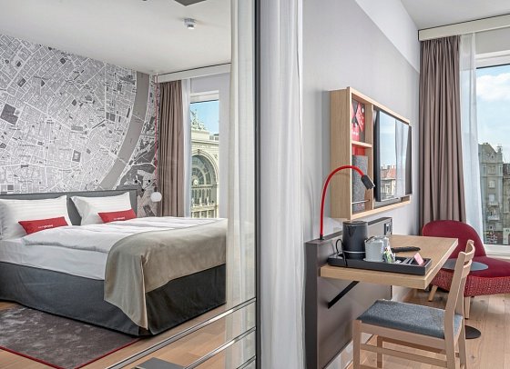 IntercityHotel Budapest - Wohnbeispiel Doppelzimmer Superior (Zimmercodierungen DS1 & DC1)