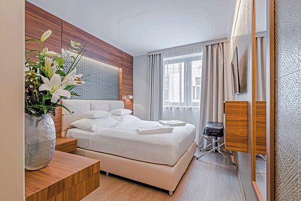 Charm Hotel Budapest - Wohnbeispiel Doppelzimmer Standard (Zimmercodierung DG1)