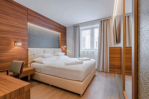 Charm Hotel Budapest - Wohnbeispiel Doppelzimmer Standard (Zimmercodierung DG1)