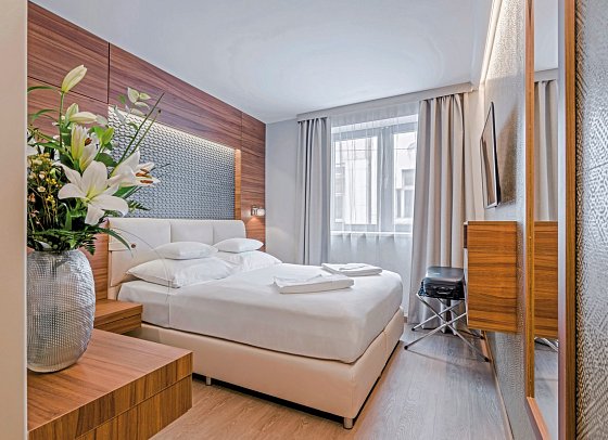 Charm Hotel Budapest - Wohnbeispiel Doppelzimmer Standard (Zimmercodierung DG1)