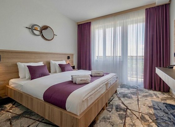 Premium Hotel Panorama - Wohnbeispiel Doppelzimmer seitl. Seeblick (Zimmercodierungen D1I & D2I)
