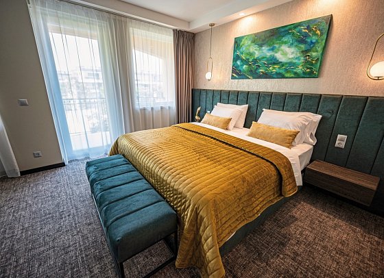 Hotel Azur - Wohnbeispiel Doppelzimmer Deluxe (Zimmercodierung DD1)