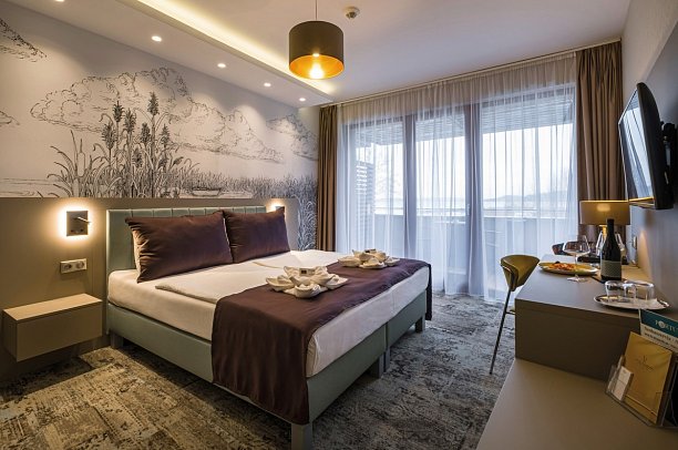 Hotel Golden Lake Resort Balatonfüred - Wohnbeispiel Doppelzimmer Premium (Zimmercodierungen DM2, DML & DMI)
