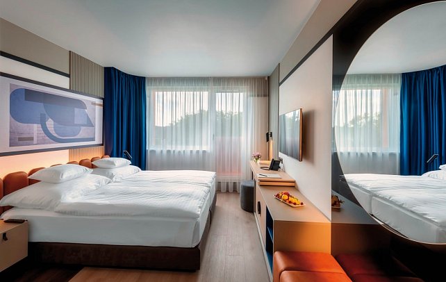 Hunguest Bük - Wohnbeispiel Doppelzimmer Premium im Ostflügel (Zimmercodierungen DM1 & DM2)
