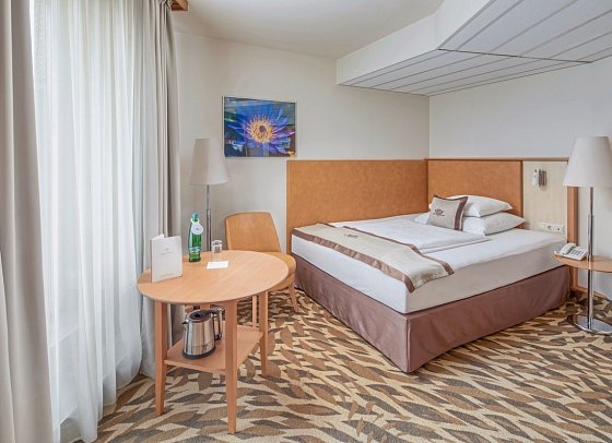 Lotus Therme Hotel & Spa - Wohnbeispiel Einzelzimmer Standard mit Balkon (Zimmercodierung EG1)
