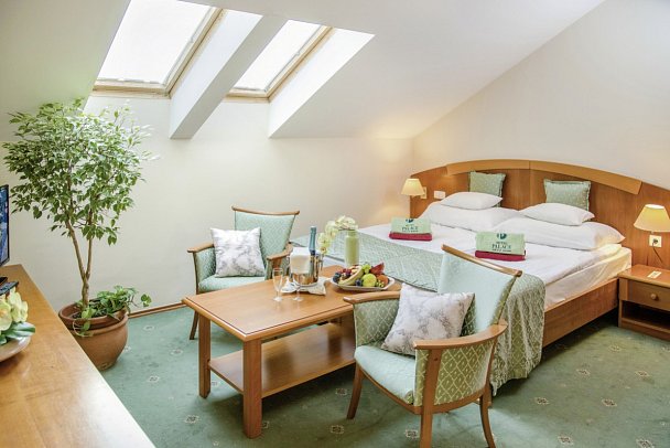 Hotel Palace Héviz - Wohnbeispiel Doppelzimmer Mansarde (Zimmercodierung DB1)