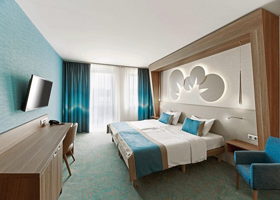 Hotel Europa Fit - Wohnbeispiel Doppelzimmer Standard (Zimmercodierungen DG1, DG2 & DC2)