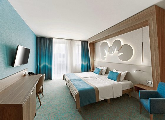 Hotel Europa Fit - Wohnbeispiel Doppelzimmer Standard (Zimmercodierungen DG1, DG2 & DC2)