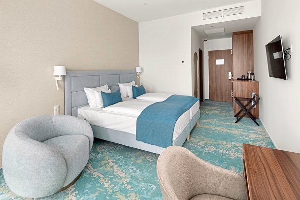 Sirius Hotel - Wohnbeispiel Doppelzimmer Parkseite (Zimmercodierungen DB1 & DB3)