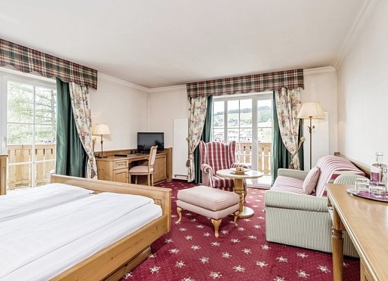 Aktiv- & Vitalhotel Erica - Wohnbeispiel Juniorsuite Rosengarten (Zimmercodierung JB1)