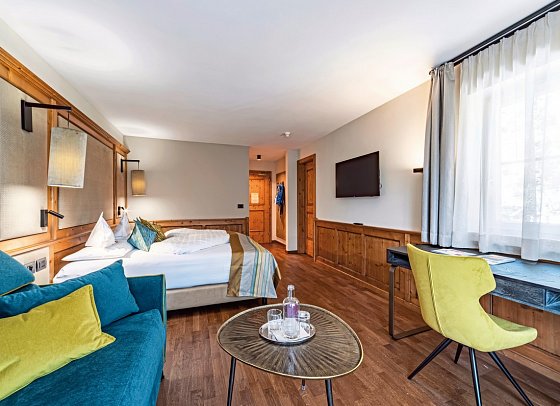 Aktiv- & Vitalhotel Erica - Wohnbeispiel Doppelzimmer Latemar Superior (Zimmercodierung DB3)
