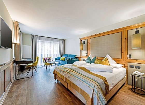 Aktiv- & Vitalhotel Erica - Wohnbeispiel Doppelzimmer Latemar Superior (Zimmercodierung DB3)