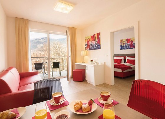 City Hotel Merano - Wohnbeispiel Suite Lifestyle (Zimmercodierung WB1)